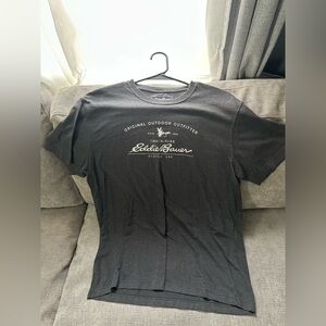 Eddie Bauer Black Short Sleeve Graphic Crew Tee
